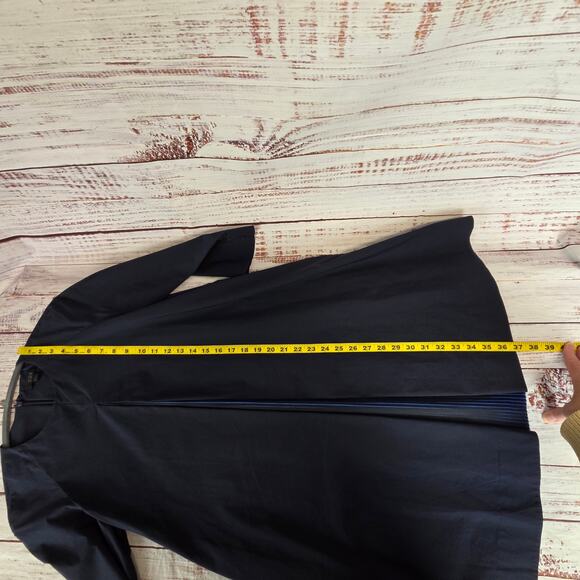 COS Navy Blue Architectural Silouette Dress 6 Zip Back Minimalist Basic Modern - Picture 15 of 16